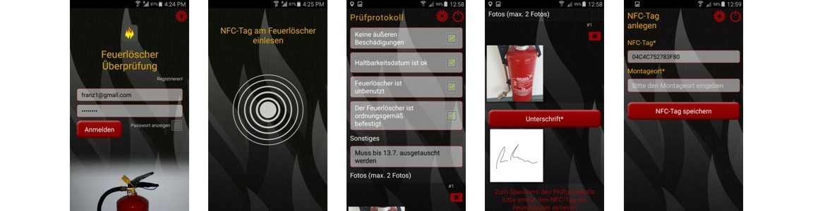 Smartphone App zur digitalen Erfassung von Prüfprotokollen