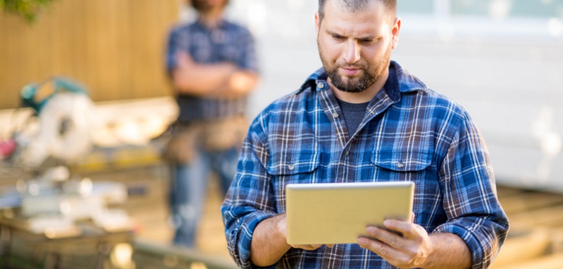 digitale Auftragserfassung für Mitarbeiter auf Baustellen