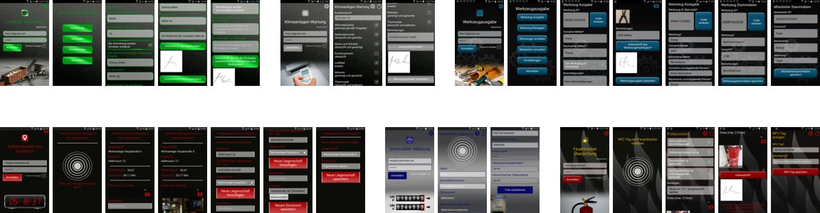 Business-Apps für die Datenerfassung auf Baustellen per Handy, Smartphone und Tablet