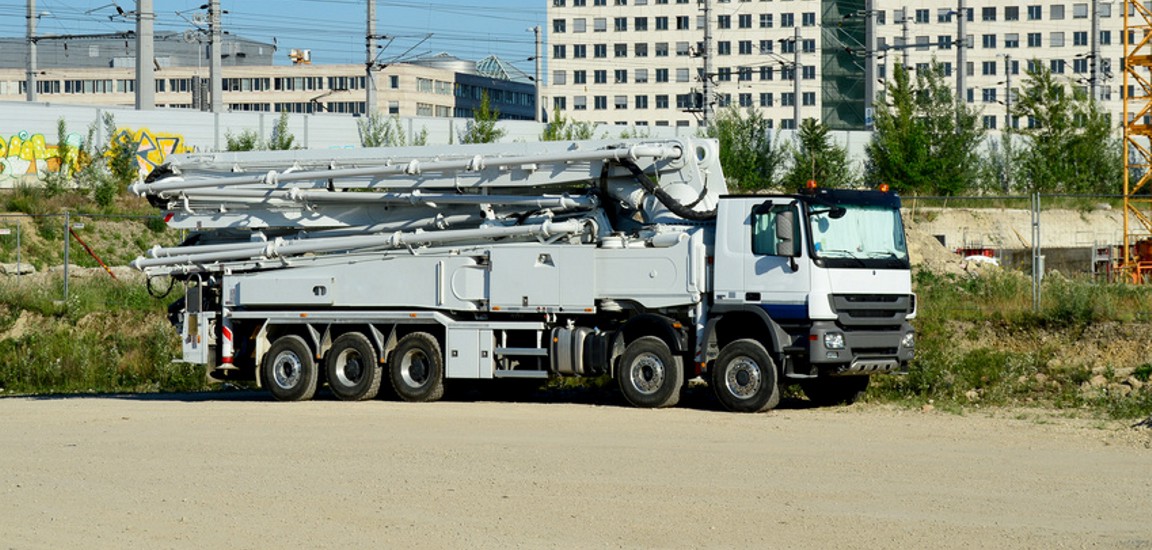 GPS Ortung für Betonpumpe